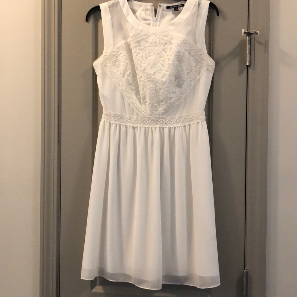 Gianni bini white dress size 4-bridal!